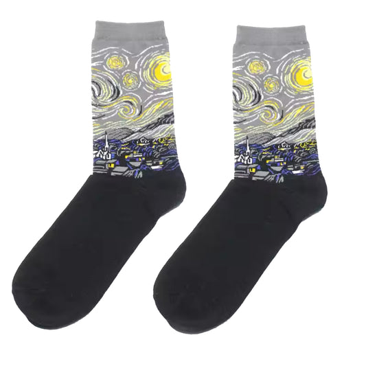 Step out in style and make a statement with our Oil Painting Art Grey Socks - available in size 2 to 8. Crafted from polyester and spandex, these socks not only offer supreme comfort but also boast a beautiful and vibrant oil painting design. The perfect gift for someone special or a treat for yourself, order your pair now! www.defenceqstore.com.au