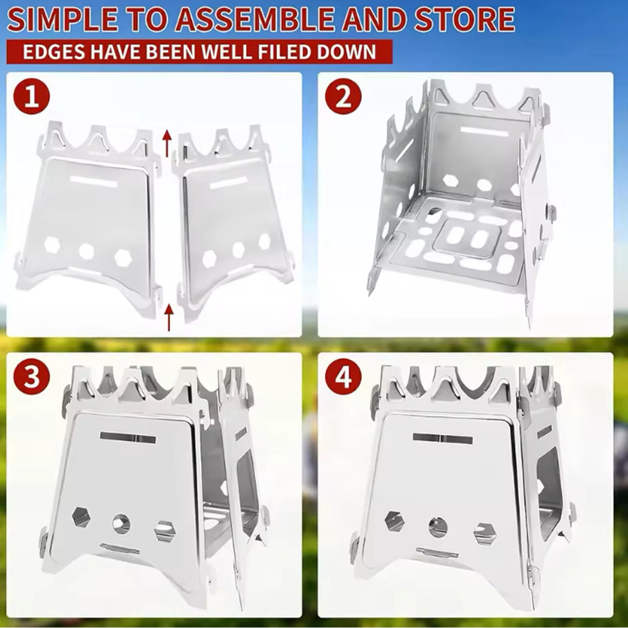 Take advantage of the convenience offered by the Stainless Steel Portable Camping Stove. Its lightweight and easy to pack design makes it an ideal addition to any outdoor excursion. www.defenceqstore.com.au