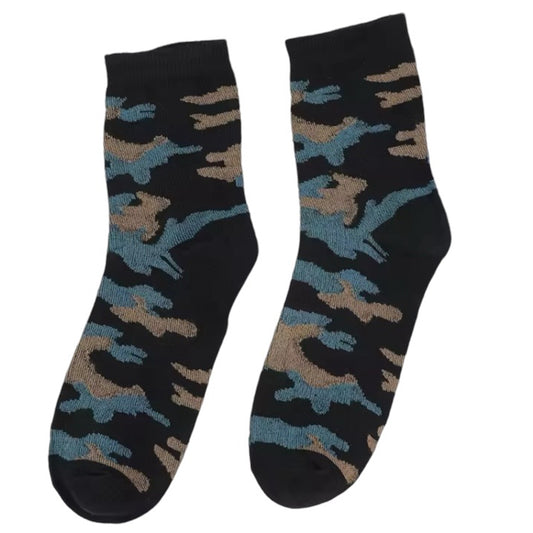 Step out in style and make a statement with our Camouflage Black Socks - available in size EUR 36-42. Crafted from polyester and cotton, these socks not only offer supreme comfort but also boast a beautiful and vibrant design. The perfect gift for someone special or a treat for yourself, order your pair now! www.defenceqstore.com.au