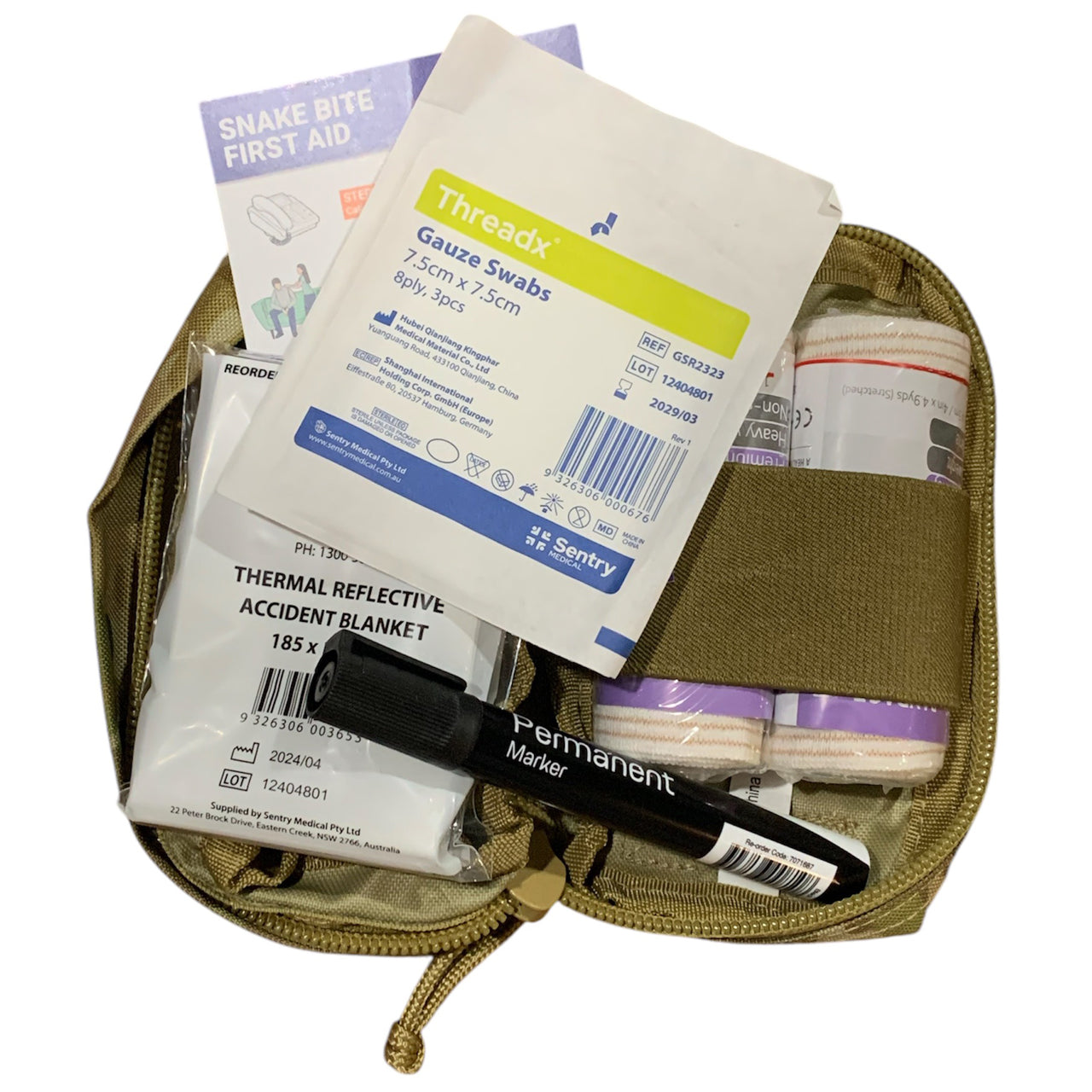 This Premium Snake Bite Kit is a must-have for anyone who values safety and preparedness. It includes all the necessary first aid supplies to effectively aid someone who has been bitten by a snake. www.defenceqstore.com.au