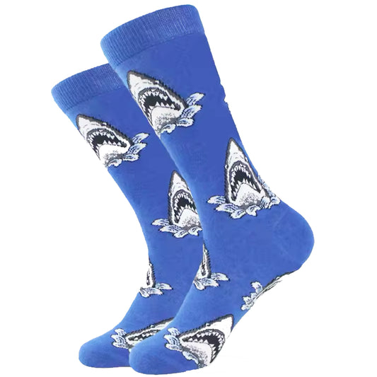 Step out in style and make a statement with our Shark Blue Socks - available in size EUR 35-44. Crafted from polyester and cotton, these socks not only offer supreme comfort but also boast a beautiful and vibrant design. The perfect gift for someone special or a treat for yourself, order your pair now! www.defenceqstore.com.au