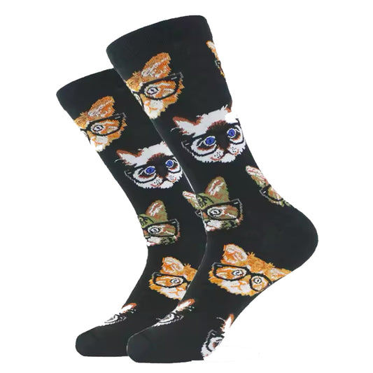 Step out in style and make a statement with our Cats With Glasses Socks - available in size EUR 35-44. Crafted from polyester and cotton, these socks not only offer supreme comfort but also boast a beautiful and vibrant design. The perfect gift for someone special or a treat for yourself, order your pair now! www.defenceqstore.com.au