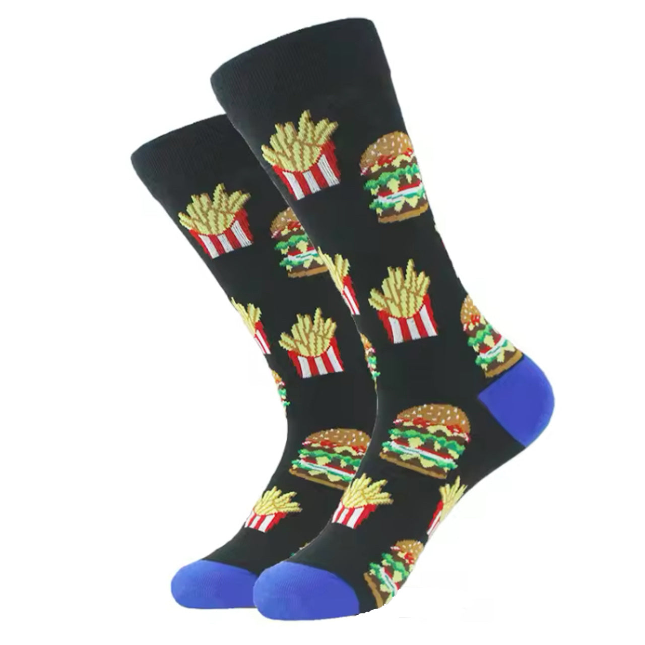 Step out in style and make a statement with our Burger &amp; Chips Socks - available in size EUR 35-44. Crafted from polyester and cotton, these socks not only offer supreme comfort but also boast a beautiful and vibrant design. The perfect gift for someone special or a treat for yourself, order your pair now! www.defenceqstore.com.au