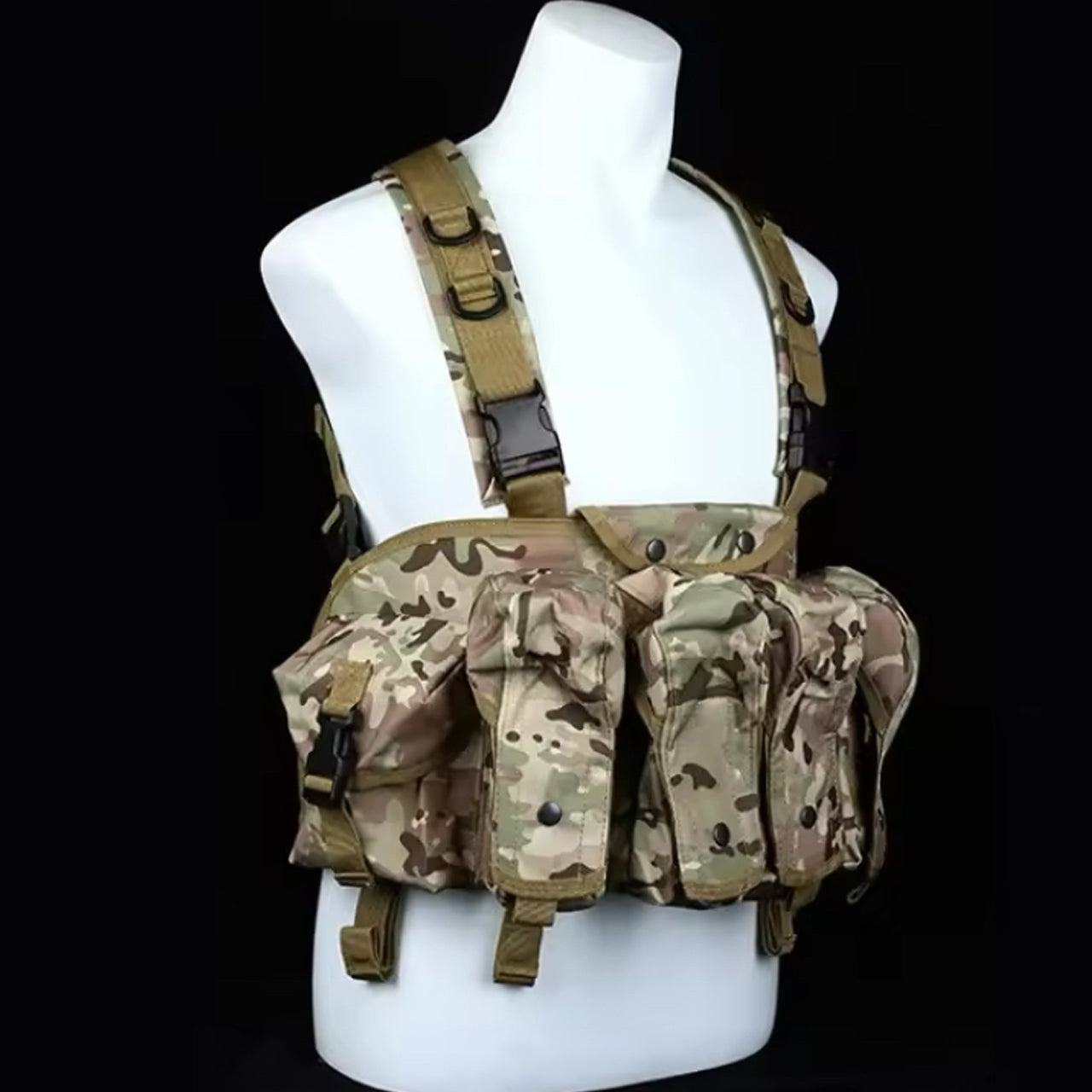 The multi-functional assault MOLLE system combat vest is made of 600D waterproof oxford cloth. The fabric has high precision and strong functionality which is more suitable for outdoor activities. www.defenceqstore.com.au