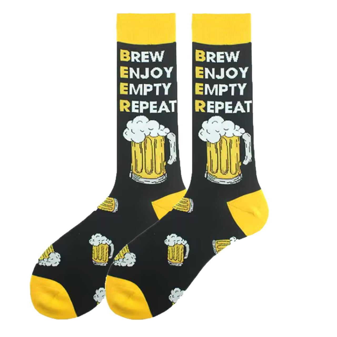 Step out in style and make a statement with our Brew Enjoy Empty Repeat Socks - available in size EUR 35-44. Crafted from polyester and cotton, these socks not only offer supreme comfort but also boast a beautiful and vibrant design. The perfect gift for someone special or a treat for yourself, order your pair now! www.defenceqstore.com.au