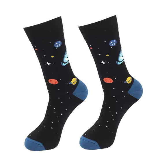 Step out in style and make a statement with our Planets &amp; Stars Socks - available in size EUR 35-44. Crafted from polyester and cotton, these socks not only offer supreme comfort but also boast a beautiful and vibrant design. The perfect gift for someone special or a treat for yourself, order your pair now! www.defenceqstore.com.au