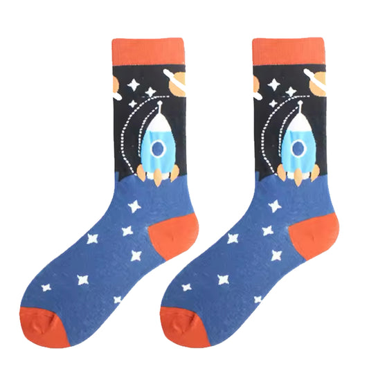 Step out in style and make a statement with our Space Rocket Socks - available in size EUR 35-44. Crafted from polyester and cotton, these socks not only offer supreme comfort but also boast a beautiful and vibrant design. The perfect gift for someone special or a treat for yourself, order your pair now! www.defenceqstore.com.au