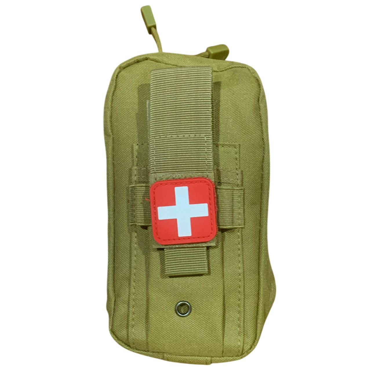 The Snake Bite Kit provides emergency treatment for one person in case of a snake or spider bite. It contains:
3 Heavy Standard Crepe Bandages. 
Gauze Swab 7.5cm
Thermal Blanket,
Venomous Bite Guide. 
Coyote Combat Pouch 20x9x7cm
Red and white medic morale patch pvc www.defenceqstore.com.au