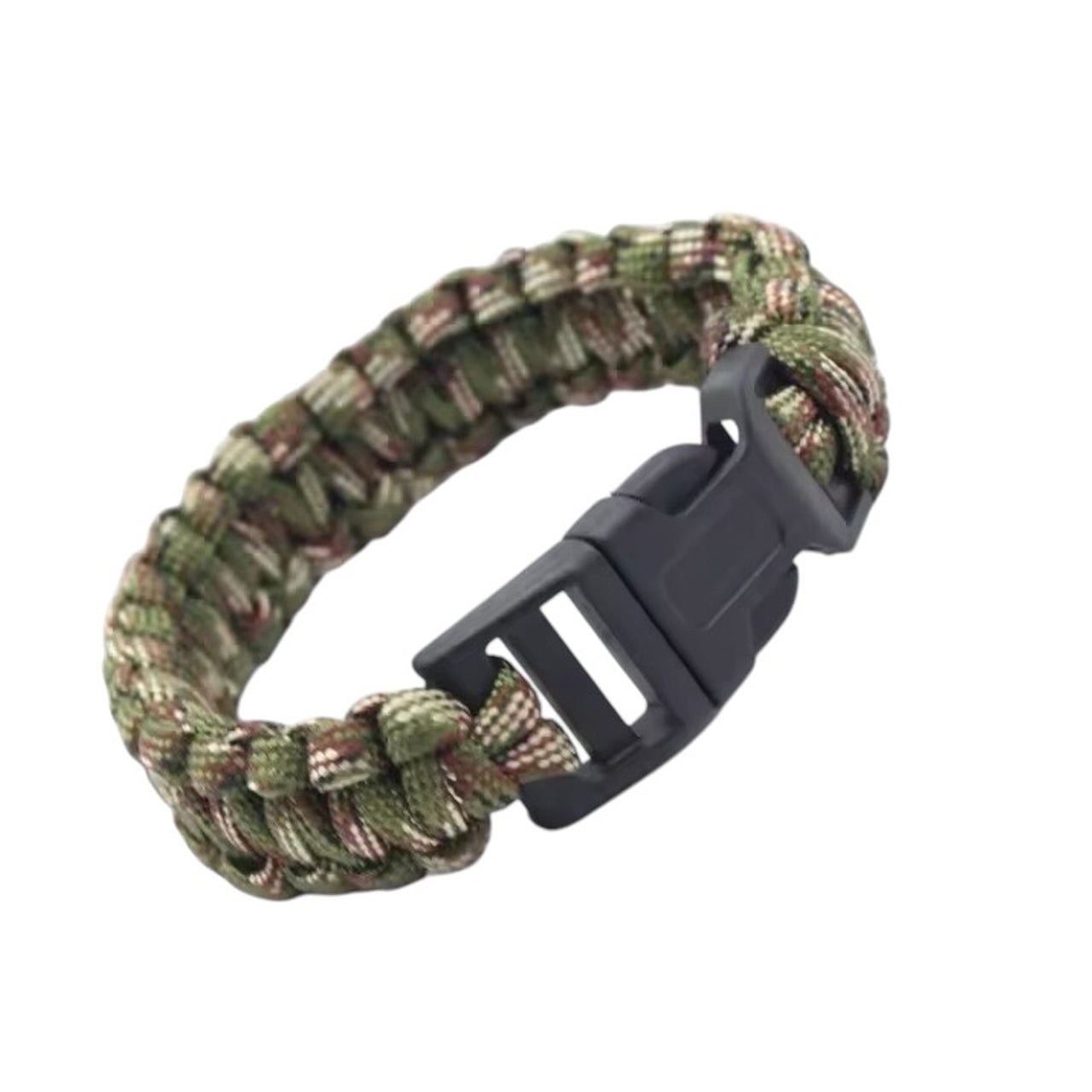 Experience the ultimate in survival gear with the Elite Tactical Paracord Survival Bracelet in 22cm Multicam Camo. This durable and versatile bracelet is an essential accessory for any outdoor enthusiast, providing peace of mind and powerful functionality in one stylish package. Don't leave home without it! www.defenceqstore.com.au