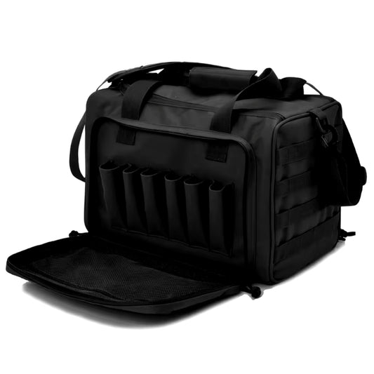 Tactical Gun Range Bag Shooting Duffle Bags for Handguns Pistols with Lockable Zipper and Heavy Duty Antiskid Feet. www.defenceqstore.com.au