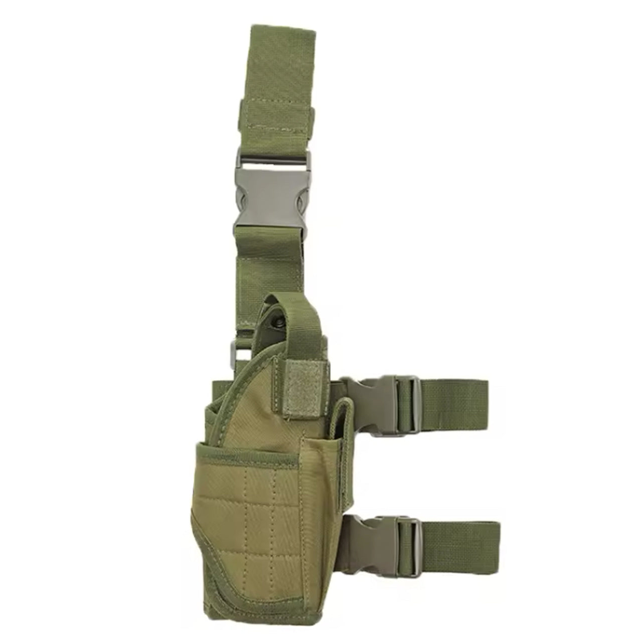 Adjustable Drop Leg Tactical Holster has been designed to fit the needs of any tactical, public safety, or military professional. The fully adjustable thigh holster will fit most full-frame semi-automatic pistols. www.defenceqstore.com.au