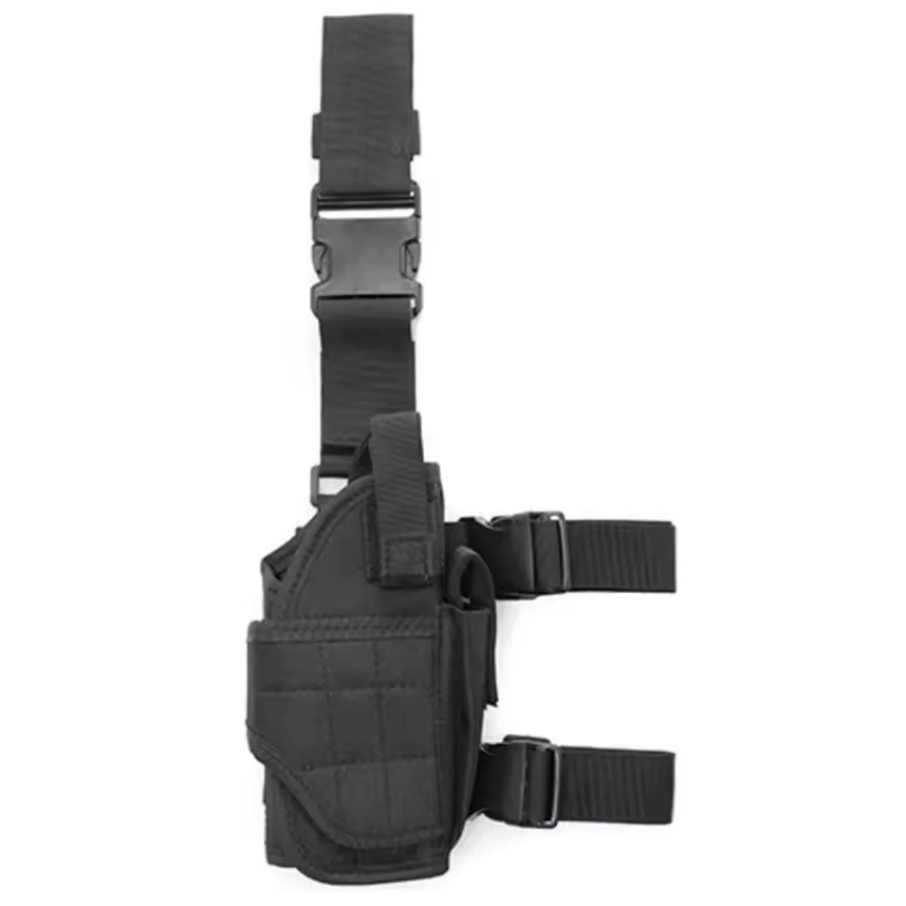 Adjustable Drop Leg Tactical Holster has been designed to fit the needs of any tactical, public safety, or military professional. The fully adjustable thigh holster will fit most full-frame semi-automatic pistols. www.defenceqstore.com.au