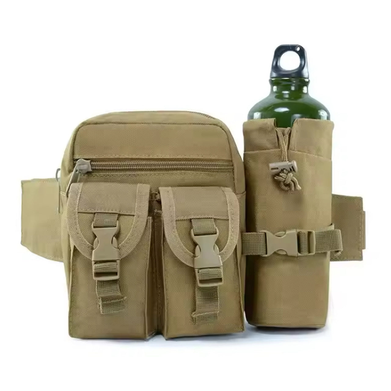 Made with 800D Nylon and silk canvas, this waist bag is designed to withstand scratches and water, ensuring durability and toughness. The high strength nylon buckle and metal double pull head make it resistant to the coldest and hottest temperatures. www.defenceqstore.com.au