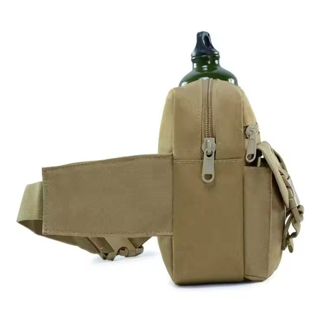 Made with 800D Nylon and silk canvas, this waist bag is designed to withstand scratches and water, ensuring durability and toughness. The high strength nylon buckle and metal double pull head make it resistant to the coldest and hottest temperatures. www.defenceqstore.com.au