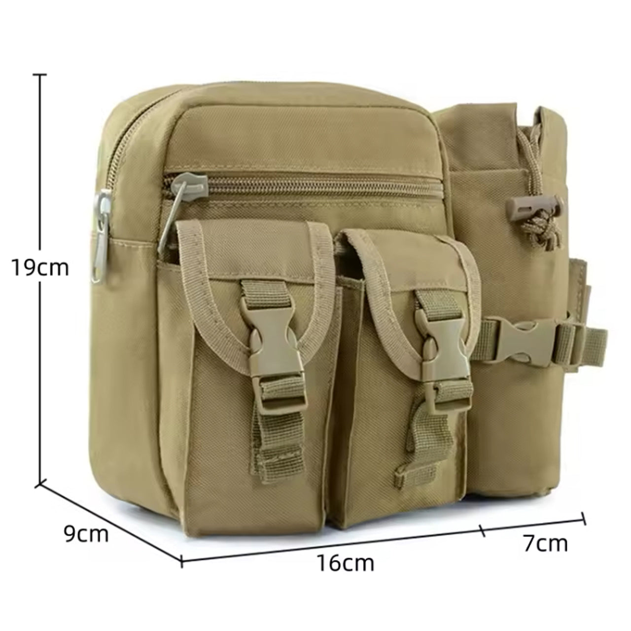 Made with 800D Nylon and silk canvas, this waist bag is designed to withstand scratches and water, ensuring durability and toughness. The high strength nylon buckle and metal double pull head make it resistant to the coldest and hottest temperatures. www.defenceqstore.com.au