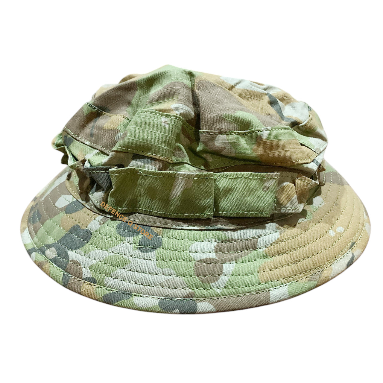 Elevate your outdoor adventures with the Premium Quality AMCU Giggle Bush Hat. Made with breathable fabric and two sturdy drawstrings, this hat is designed for ultimate comfort and functionality. www.defenceqstore.com.au