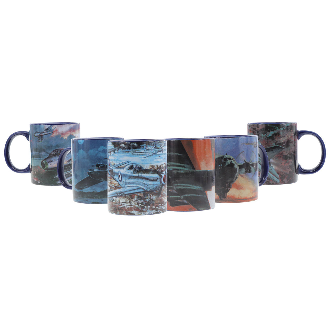 A collection of six limited edition coffee mugs featuring the stunning artwork of Drew Harrison and some of the most recognisable aircraft of the Air Force's history. Limited to only 1000 sets. www.defenceqstore.com.au