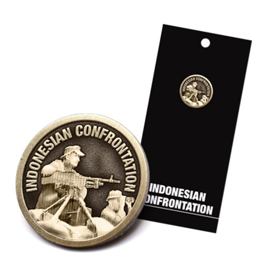 The sensational lapel pin in brass finish is a must-have for history enthusiasts and collectors alike. This exquisite accessory is meticulously crafted with attention to detail, ensuring impeccable craftsmanship and a high-quality product that will stand the test of time. www.defenceqstore.com.au