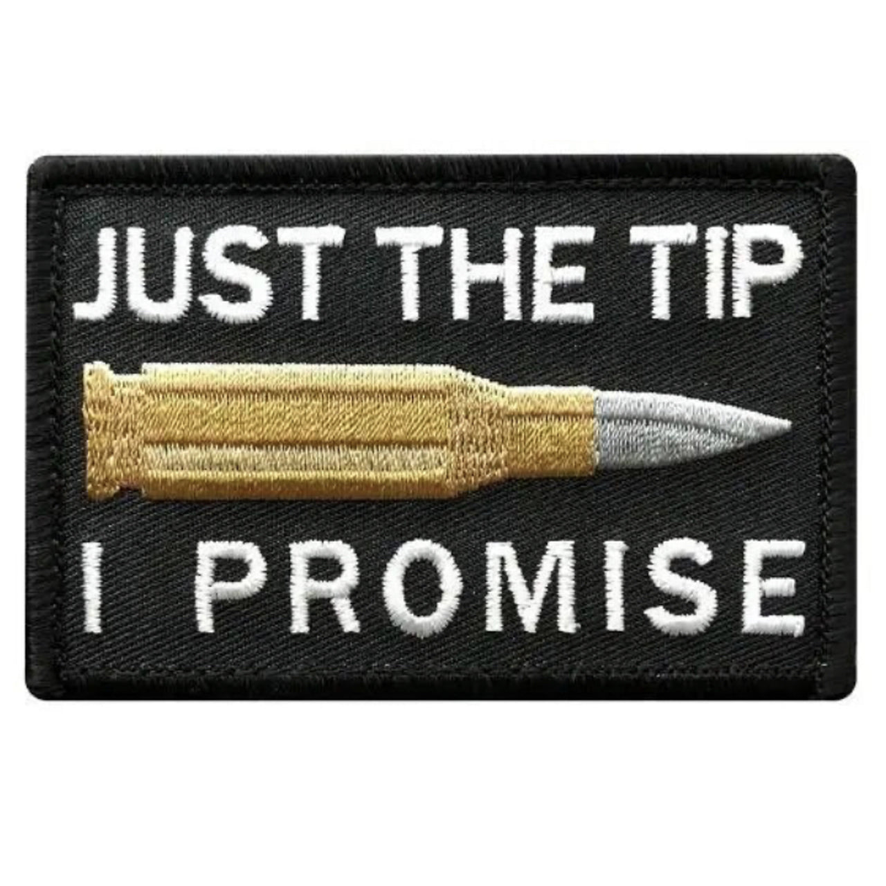 Experience the power and impact of Just The Tip's Velcro Backed Patch in a compact 8x5cm size. Don't underestimate the potential of this patch - it's the perfect addition to any outfit or accessory. Order now and discover the endless possibilities! www.defenceqstore.com.au