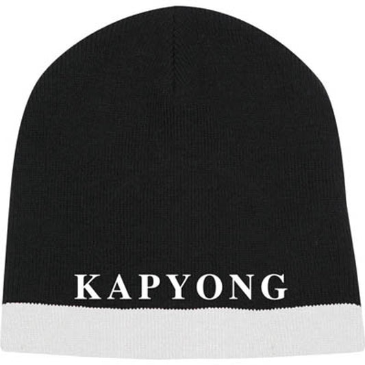 The Kapyong Company Beanie is a stylish and warm accessory that showcases your affiliation with the Kapyong Company. Made from 100% acrylic, this black and white beanie is perfect for keeping your head cozy during chilly weather. Order now and show your support for the Kapyong Company. www.defenceqstore.com.au