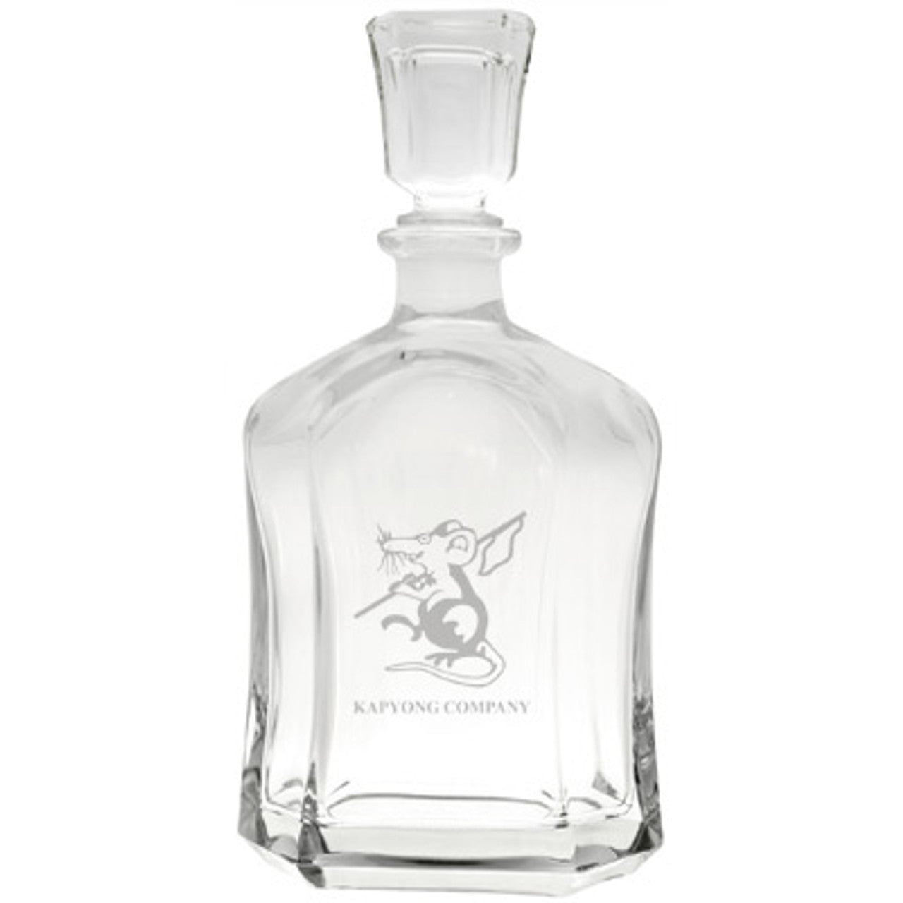 Bring your dining experience to life with the Kapyong Company Italian Glass Decanter. This elegant, 750ml decanter proudly displays the company crest, etched with precision onto the sleek glass surface. www.defenceqstore.com.au