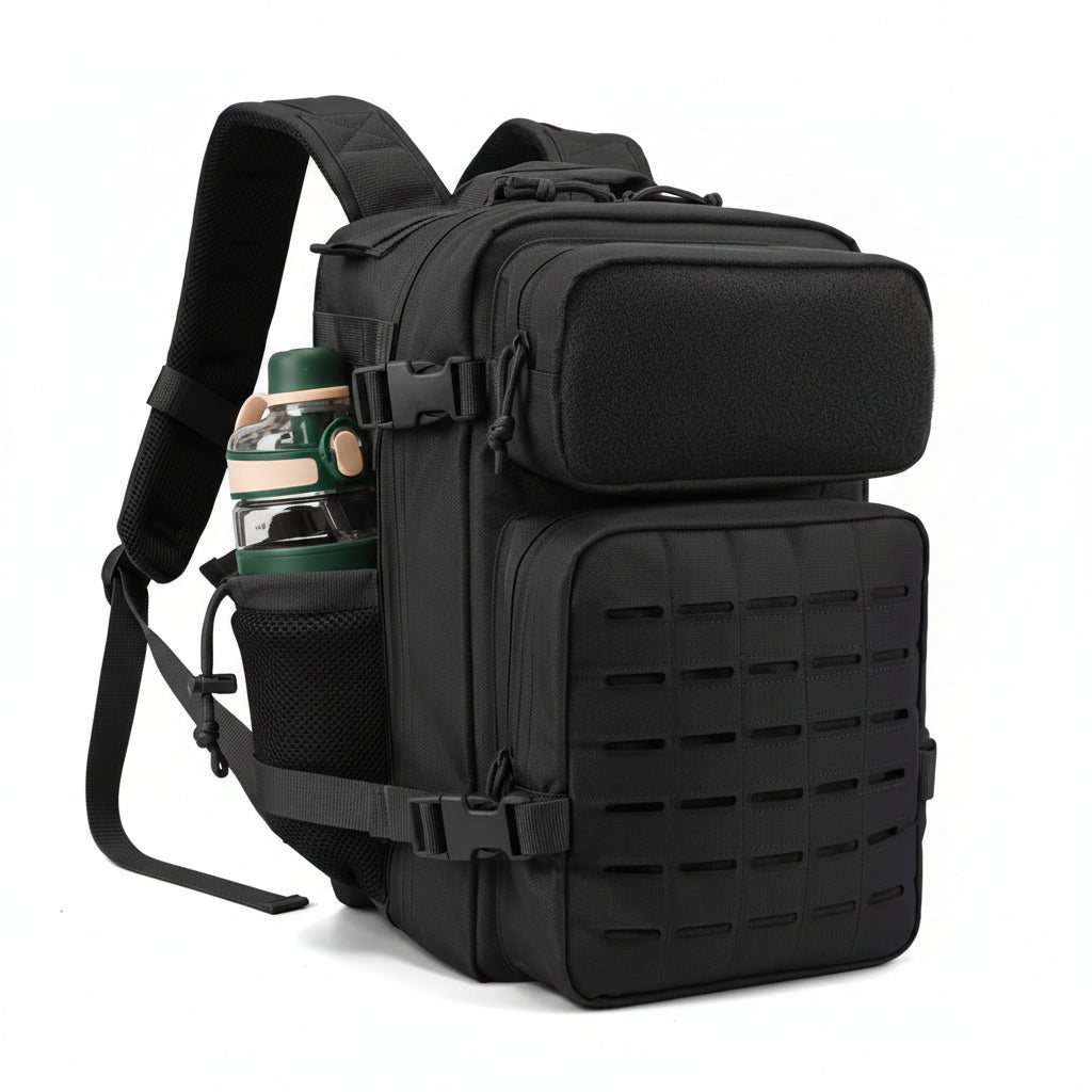 Built for operators who demand tactical precision, this 25-litre MOLLE backpack combines rugged 900D polyester construction with intelligently designed multi-layered storage compartments. www.defenceqstore.com.au