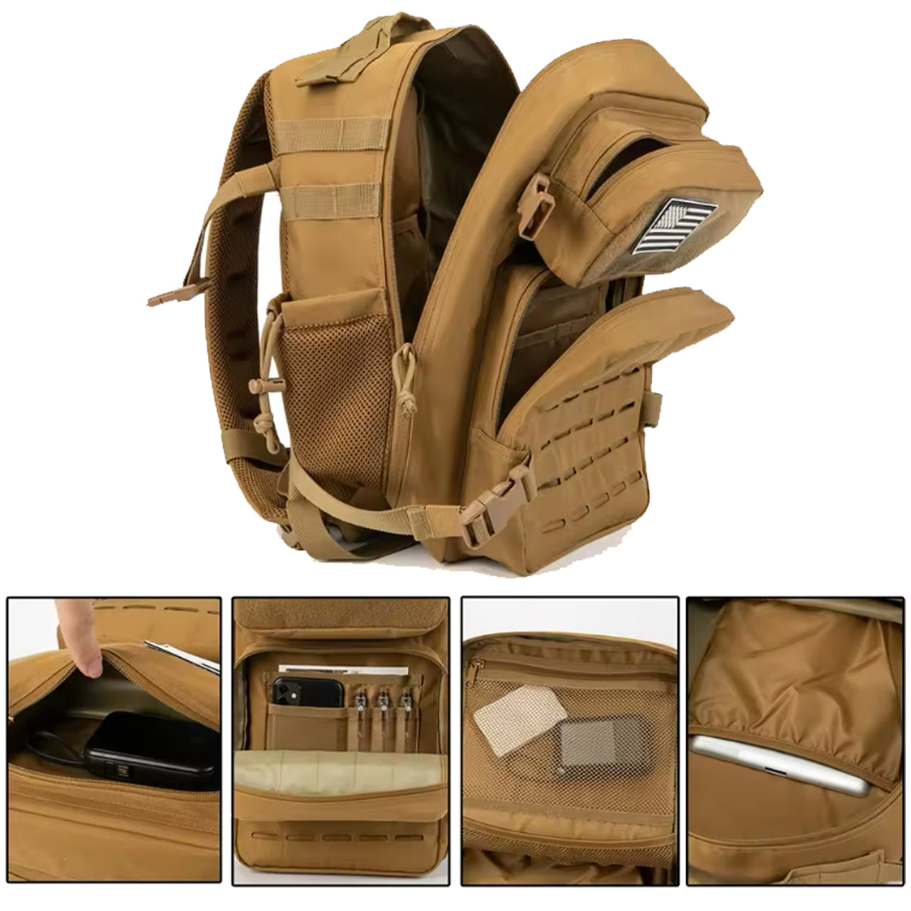Built for operators who demand tactical precision, this 25-litre MOLLE backpack combines rugged 900D polyester construction with intelligently designed multi-layered storage compartments. www.defenceqstore.com.au