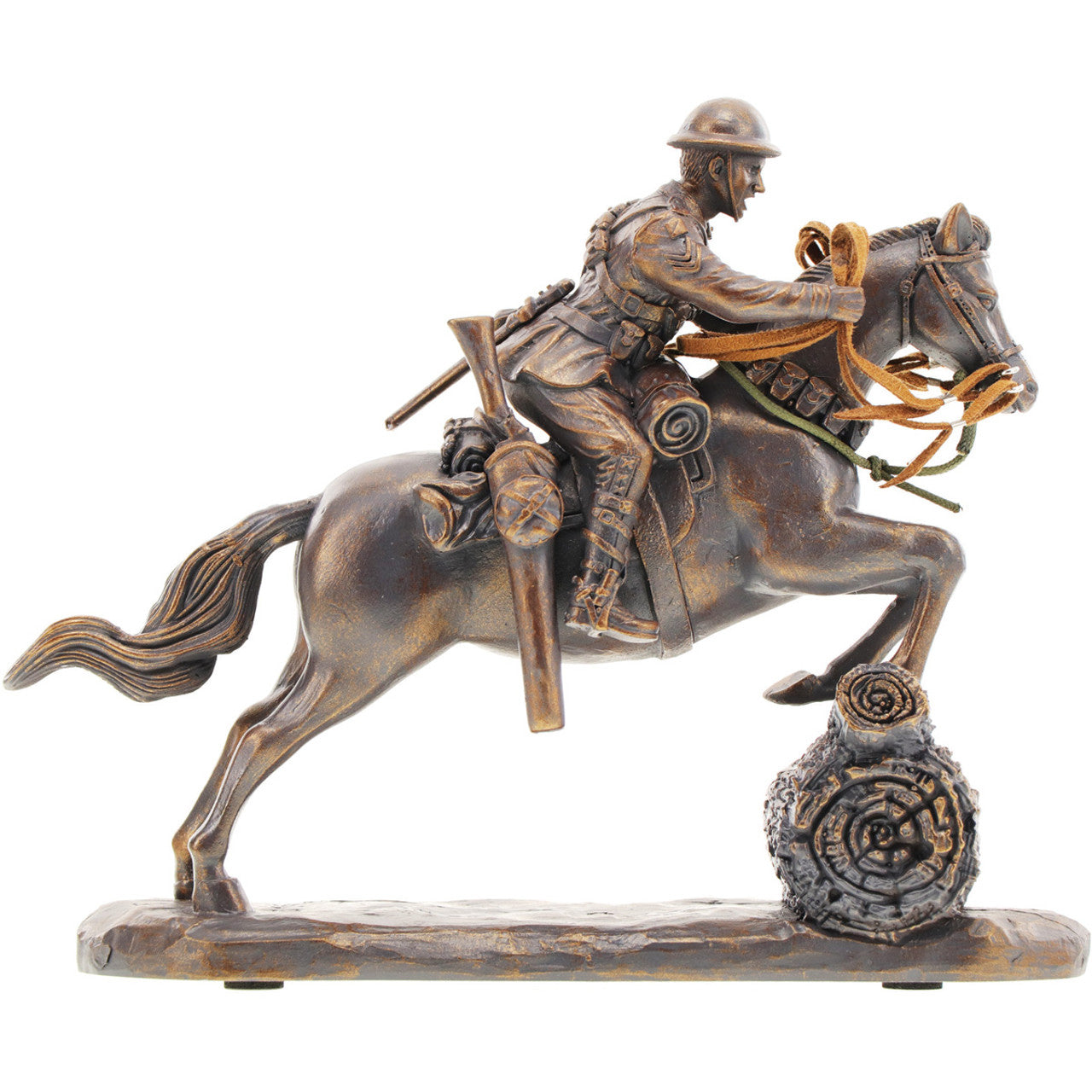 The Australian Light Horse in France is a stunning figurine that pays tribute to the brave men and their loyal Waler mounts who served in the Great War. After escaping the failed Gallipoli campaign, these men found themselves on the war-torn Western Front, where mounted offensive operations were generally unsuited. www.defenceqstore.com.au