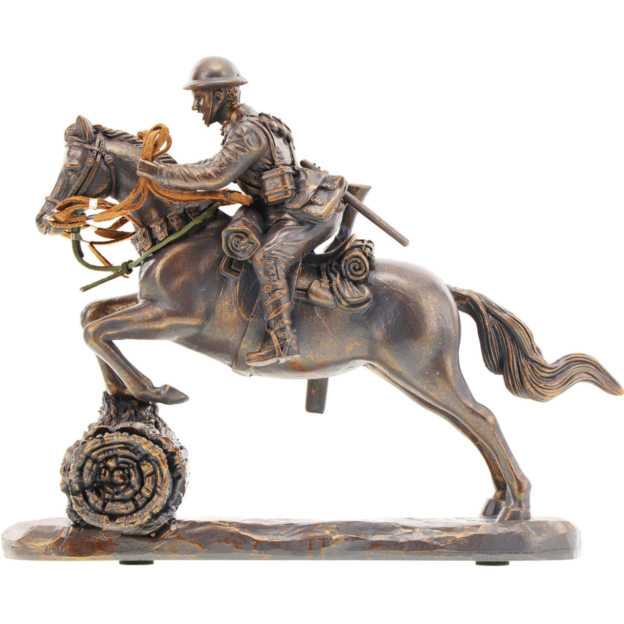 The Australian Light Horse in France is a stunning figurine that pays tribute to the brave men and their loyal Waler mounts who served in the Great War. After escaping the failed Gallipoli campaign, these men found themselves on the war-torn Western Front, where mounted offensive operations were generally unsuited. www.defenceqstore.com.au