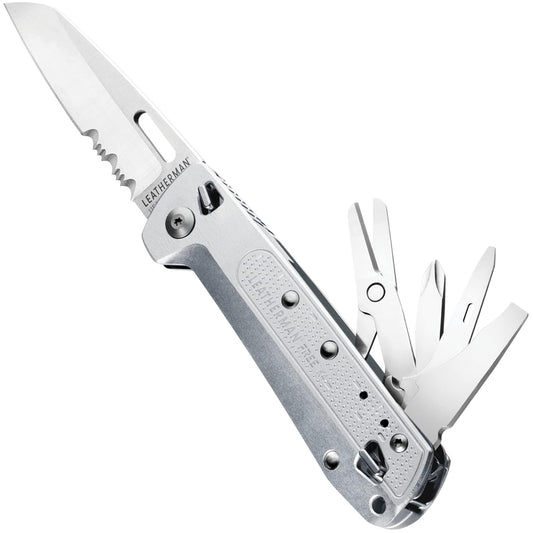 Introducing the Leatherman Free K4X Multi-Tool, the ultimate tool for those who demand versatility and portability. With all the essential features of the K2, the K4X takes it up a notch with the addition of spring-action scissors, giving you the convenience of a folding knife and the functionality of a multi-tool. www.defenceqstore.com.au