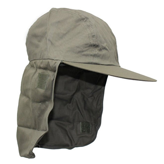 Shield your face and neck from intense summer sun with this practical Legionnaires Cap in Olive Drab. The extended peak and protective rear flap work together to guard vulnerable areas—ears, neck, and face—from harmful UV exposure. www.defenceqstore.com.au