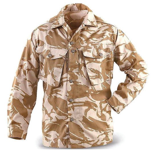 This lightweight field jacket is extremely convenient to wear as field gear or an off-field clothing item, it can easily go both ways with advanced and authentic camouflage design. This upper is a perfect gear for training in the desert and rocky environments being an original military product that is made in the United Kingdom with guaranteed authenticity and premium quality. www.defenceqstore.com.au