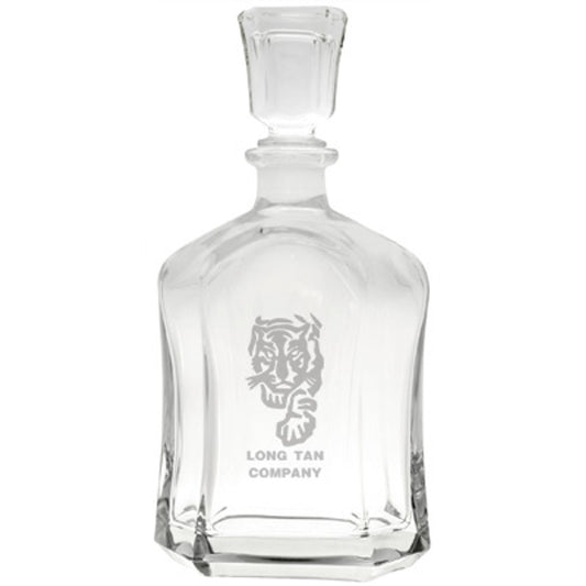 Bring your dining experience to life with the Long Tan Company Italian Glass Decanter. This elegant, 750ml decanter proudly displays the company crest, etched with precision onto the sleek glass surface. www.defenceqstore.com.au