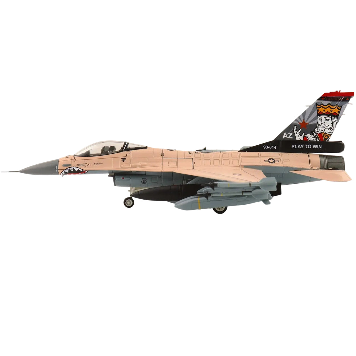 1/72 F-16V "Play to Win" 93-0814 21st Sqn. Luke AFB 2025&nbsp;delivers a modern fighter jet display model for collectors, USAF enthusiasts, and scale aviation displays. www.defenceqstore.com.au