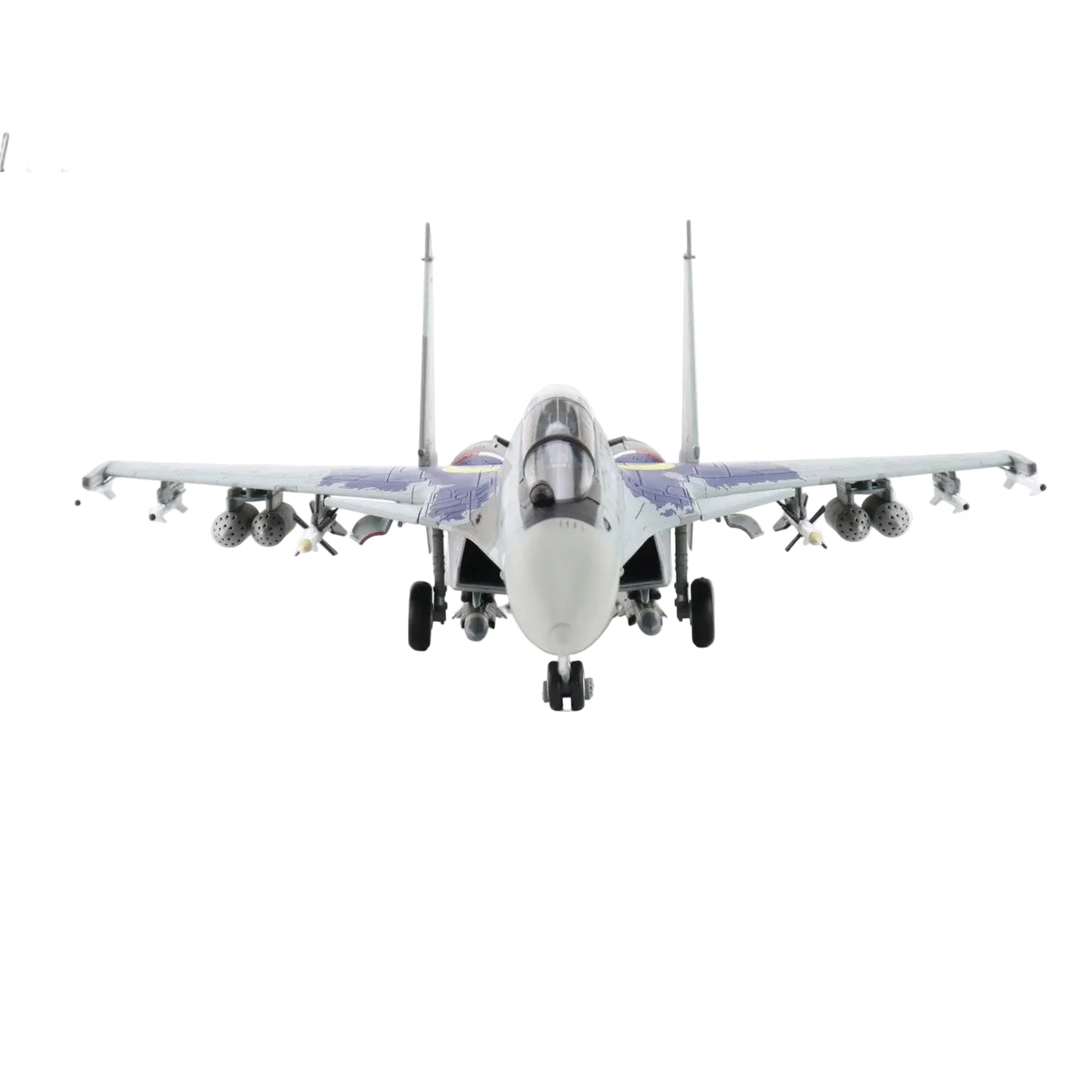 The SU-30MKM is a multirole fighter aircraft operated by the Royal Malaysian Air Force (TUDM). This variant of the Su-30 is tailored specifically for Malaysia, featuring advanced avionics, thrust-vectoring engines, and enhanced weaponry, making it highly capable in air-to-air and air-to-ground missions. www.defenceqstore.com.au