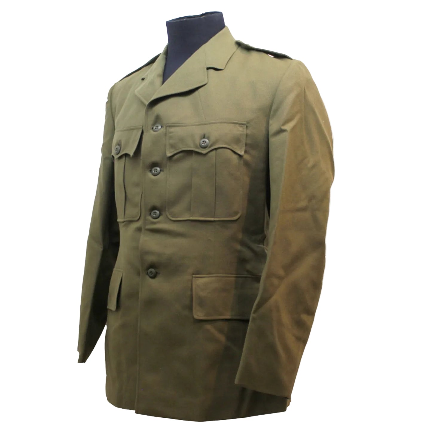 Original Australian Army Service Dress Uniform. Unissued
Dated from the 1960's through to the 1990's
Sizes are shown as chest size for the jacket in inches.
Matching trousers are listed below. Sorry but we can not swap sizes around all sets are sold as is. www.defenceqstore.com.au