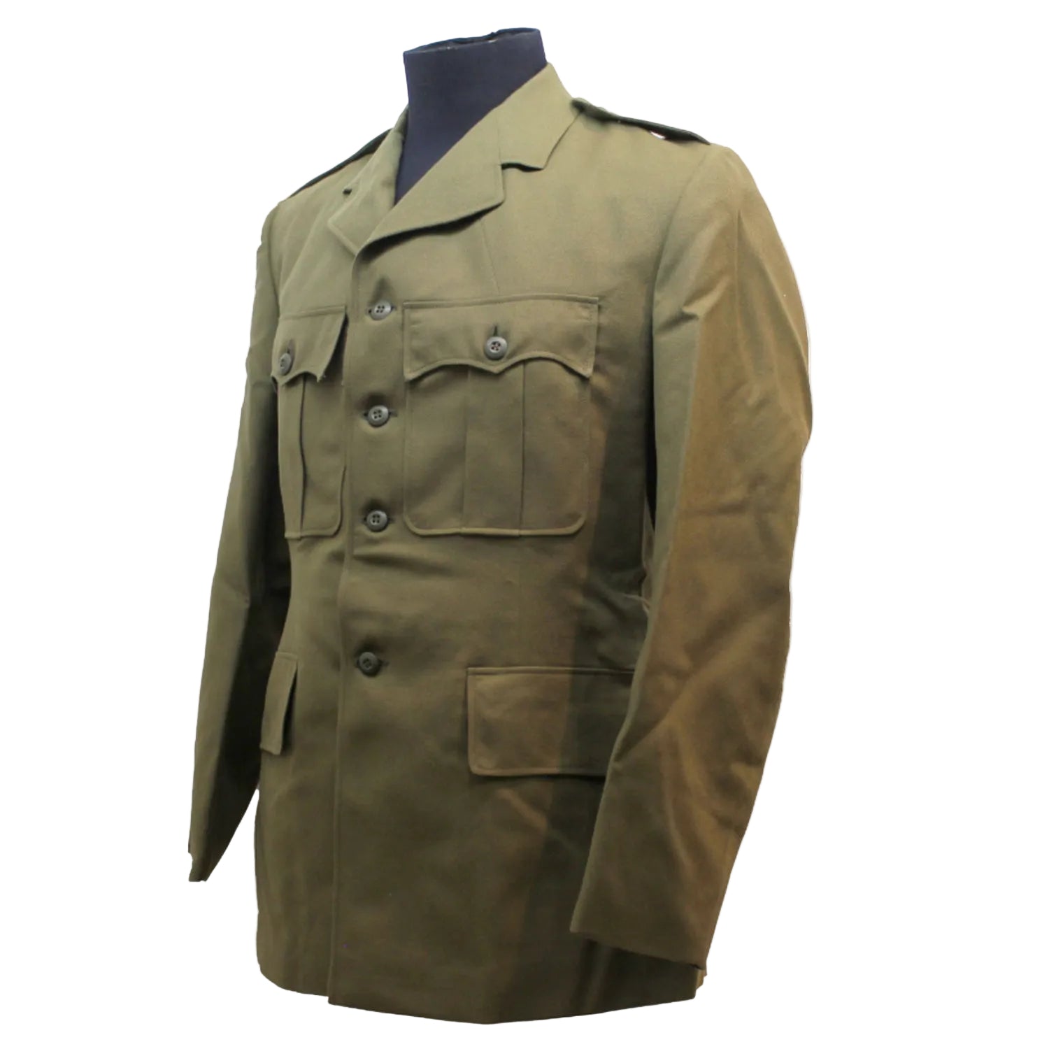 Original Australian Army Service Dress Uniform. Unissued
Dated from the 1960's through to the 1990's
Sizes are shown as chest size for the jacket in inches.
Matching trousers are listed below. Sorry but we can not swap sizes around all sets are sold as is. www.defenceqstore.com.au