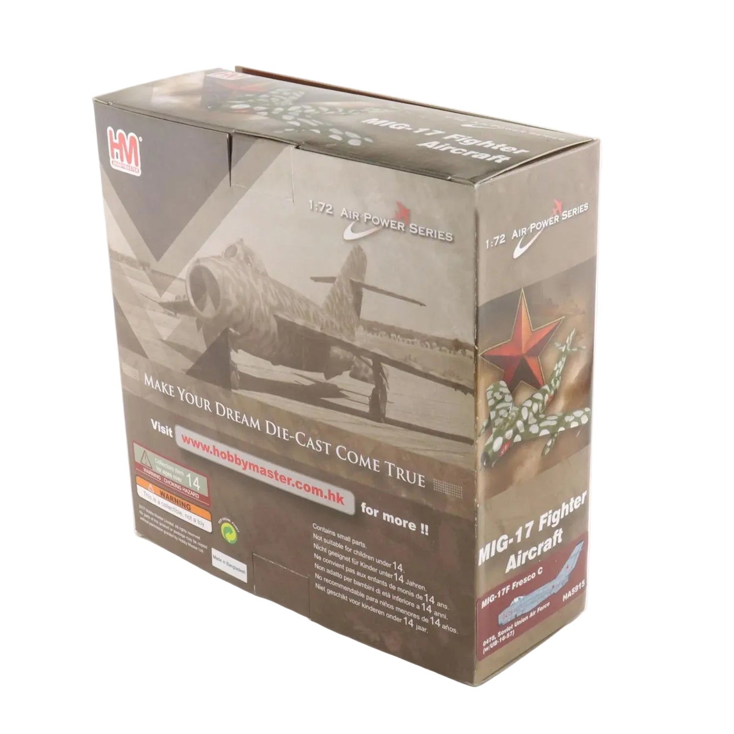 1/72 MiG-17F Fresco C 0478 Soviet Union Air Force (with UB-16-57) by Hobby Master delivers Cold War jet fighter presence for military aviation collectors and 1:72 scale displays. www.defenceqstore.com.au