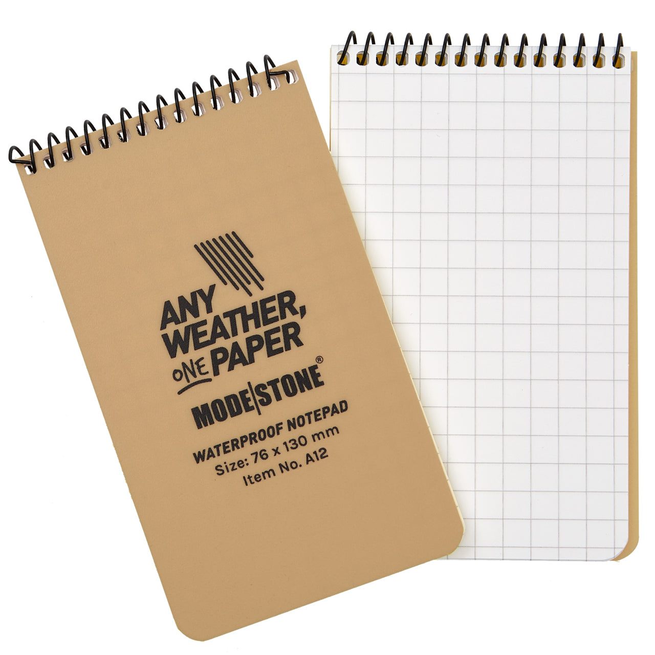 Experience the ultimate solution for your writing needs in the field with the Modestone MS-A12 Top Spiral Notepad! Perfect for diggers and cadets taking notes and instructions, this notebook will be a valuable tool for soldiers that need a small notebook in a hurry. Quickly access important notes and deliver positive missions with your section troops with this all-weather notebook. www.defenceqstore.com.au