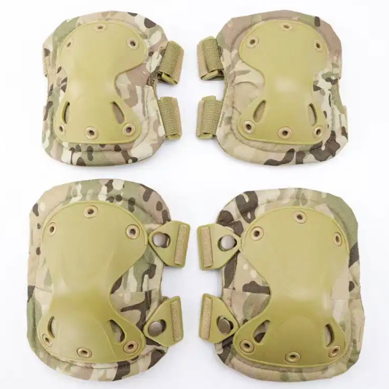 Defence Q Store Low Profile Tactical Elbow & Knee Pad Set Multicam