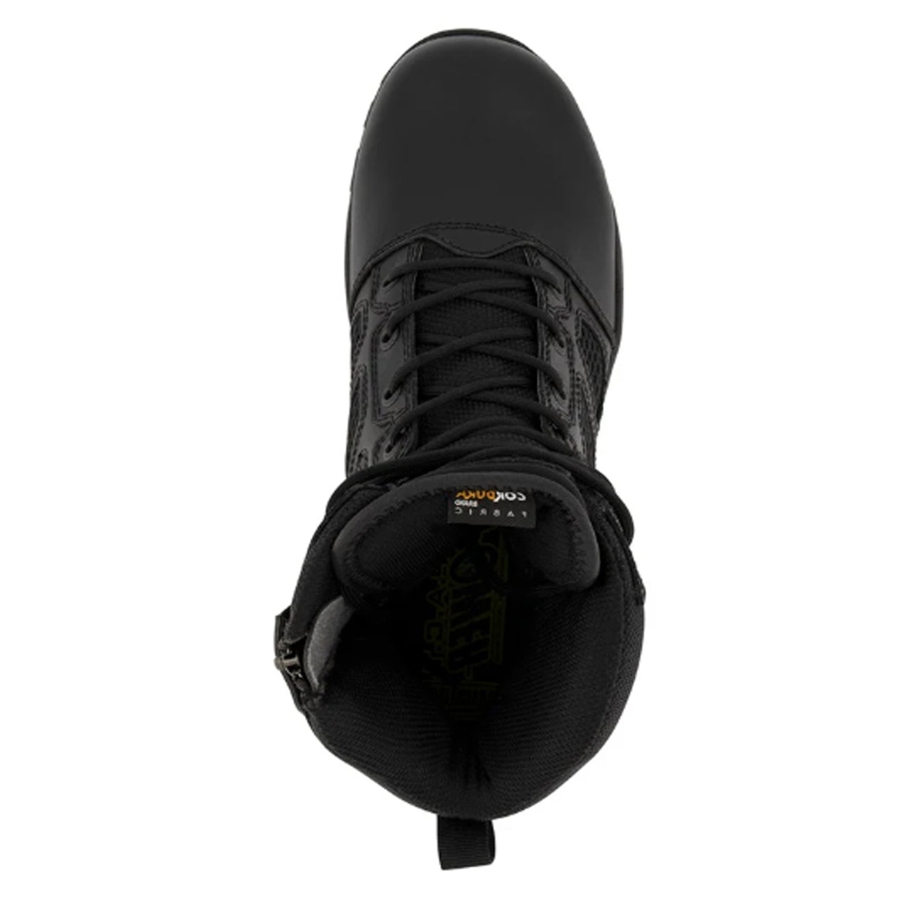Crafted with premium full grain leather and CORDURA® AFT 3D fabric air mesh, these elite tactical boots deliver exceptional breathability through Cambrelle lining and strategic mesh vents. www.defenceqstore.com.au