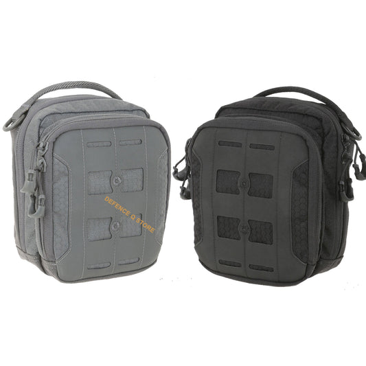 The AUP Accordion Utility Pouch is a small pouch with accordion style dividers. It has a frontal zippered compartment with elastic organization and a top carry handle made from comfortable Shapeshift webbing. www.defenceqstore.com.au