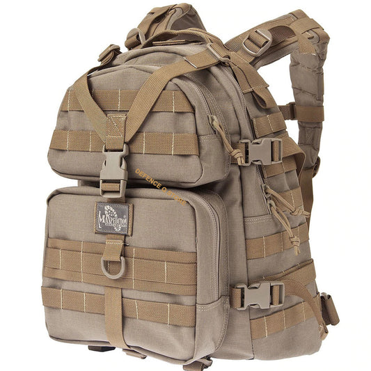 3D breathable mesh padded back and shoulder straps CCW pocket, with lockable zippers, fits large pistols Props in product photos are not included Hydration bladder not included www.defenceqstore.com.au