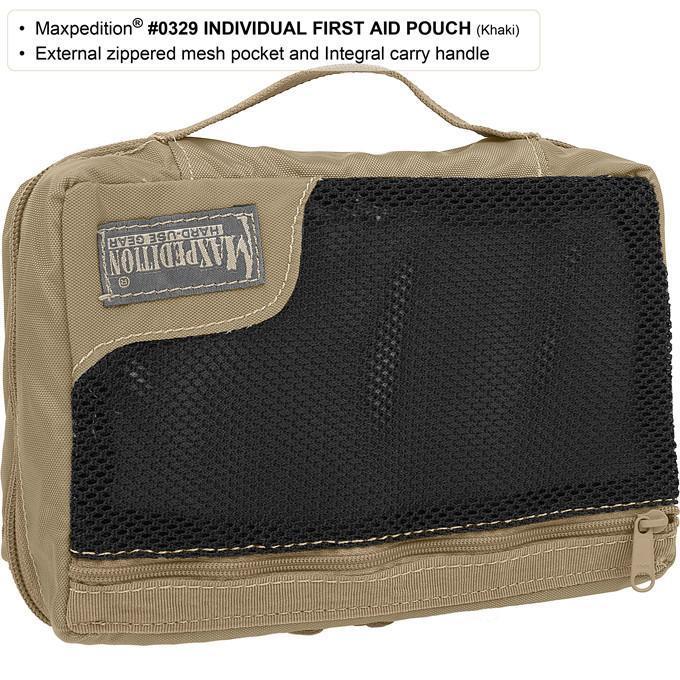 Lightweight individual soldier combat first aid kit pouch Also excellent for organizing computer cables or toiletries Clamshell opening main compartment Internal mesh and see-thru plastic organizers External zippered mesh pocket Integral carry handle MOLLE compatible www.defenceqstore.com.au