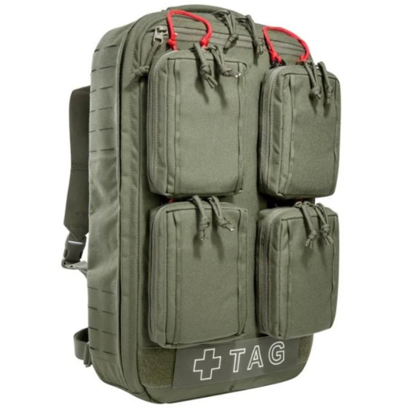 Emergency backpack for the simultaneous first aid treatment of several wounded persons. The TT Medical Mascal Pack (MASCAL = Mass Casualty) is used for the initial treatment of injured persons if they cannot be treated individually immediately. www.defenceqstore.com.au