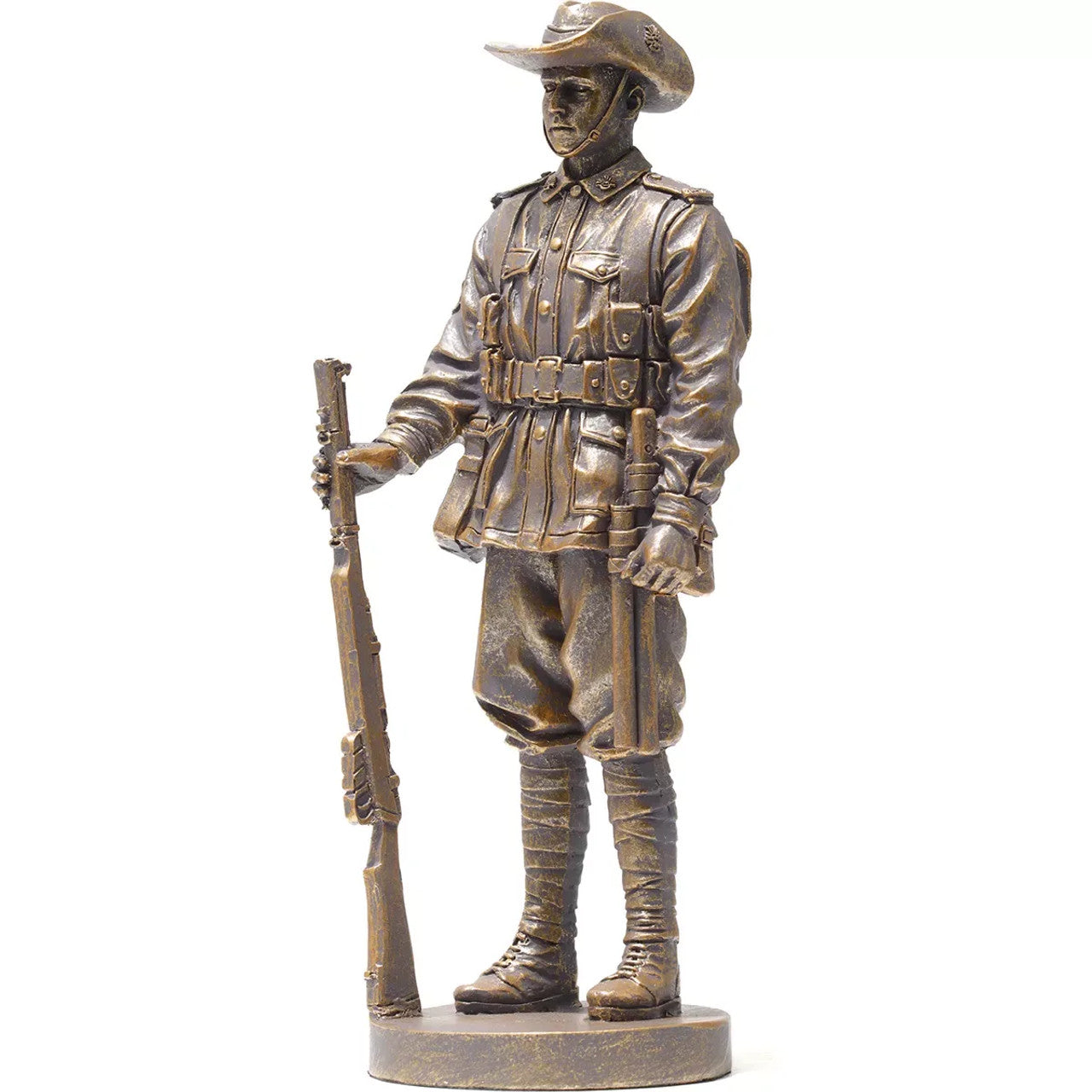Own the sensational collector's edition of our fantastic Miniature AIF Digger figurine. Only 75 of the Miniature AIF Digger figurines feature this unique gold finish, creating the Collector's Gold Edition. www.defenceqstore.com.au