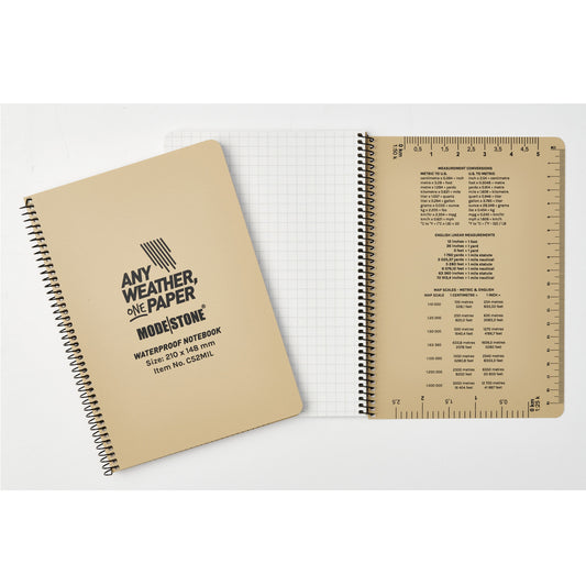 Experience the ultimate solution for your writing needs in the field with the Modestone C52MIL Side Spiral Notepad! Perfect for small diagrams and step-by-step instructions, this A5-sized notebook will be a valuable tool for officers in the Platoon HQ tent. Quickly access important notes and deliver powerful briefings to your troops with this all-weather notebook. www.defenceqstore.com.au