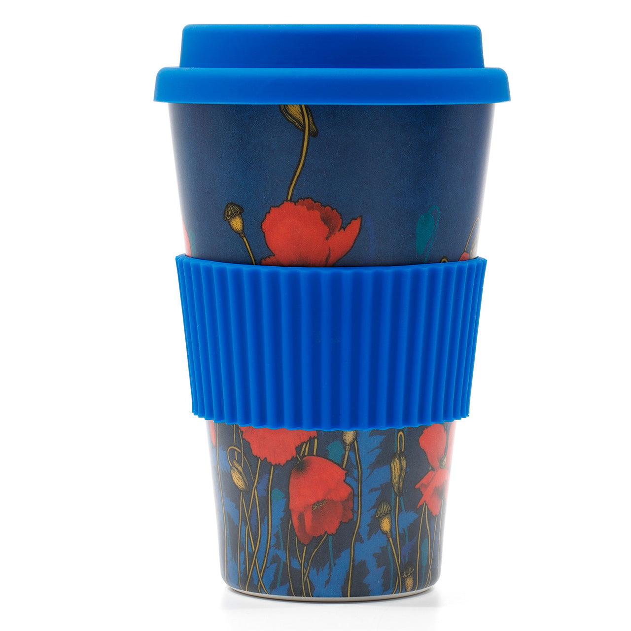 This travel mug will be your new go-to! Manufactured from environmentally friendly bamboo fibre with a silicon lid and grip band, this reusable cup features the stunning poppies from Australian artist Adriana Seserko's work 'Where the Poppies Grow'. This mug is BPA free and food grade. www.defenceqstore.com.au