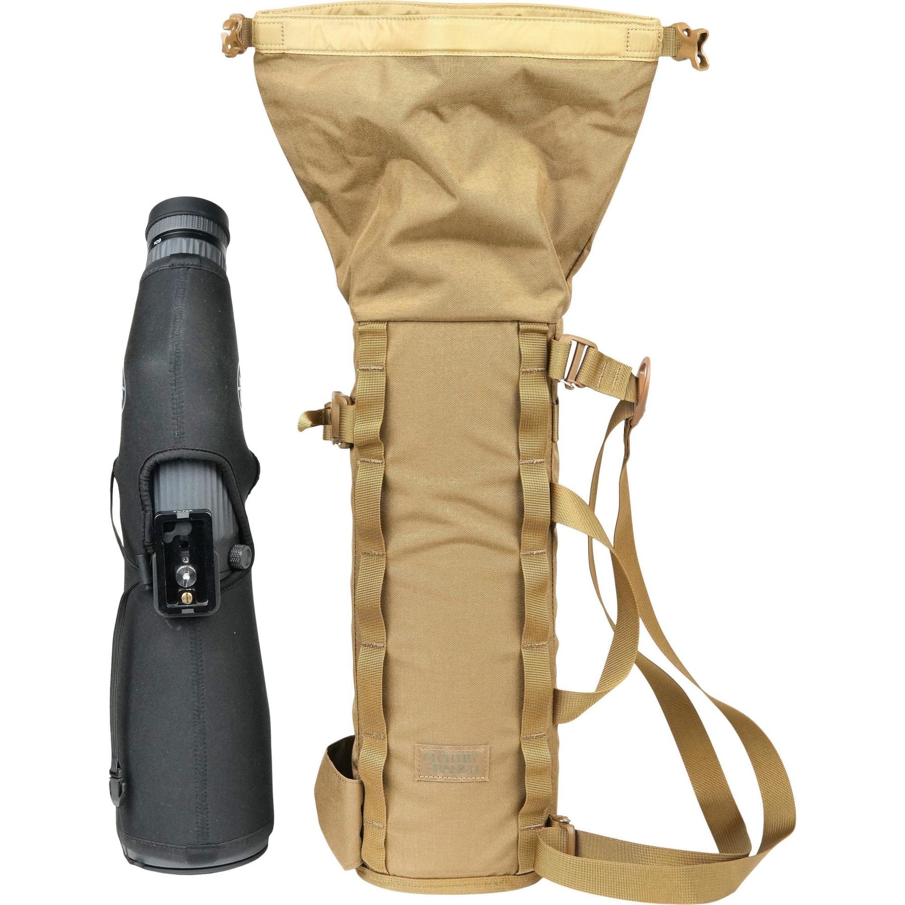 Built to fit multiple sizes of spotters, the SPOTTING SCOPE SLING protects your optics until it is time to find that buck or bull of your dreams. www.defenceqstore.com.au