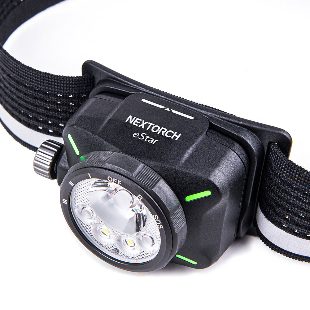 The NEXTORCH eStar is a lightweight, high-performance headlamp engineered for demanding environments.&nbsp;With a dual-beam output of up to 1300 lumens and multiple light modes including spot, flood, red light, and SOS, the eStar ensures optimal visibility in a wide range of tasks—from night trekking to emergency response. www.defenceqstore.com.au